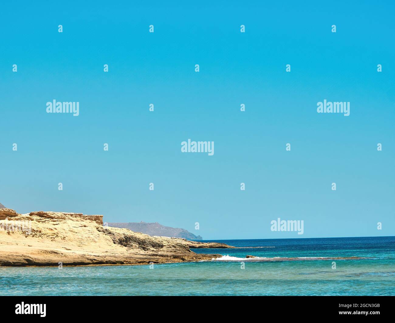 Almeria maritime landscape, Cabo de Gata National Park, Spain Stock Photo