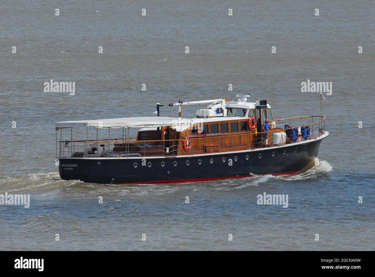 MV Havengore is the motor launch that carried to rest the body of Sir