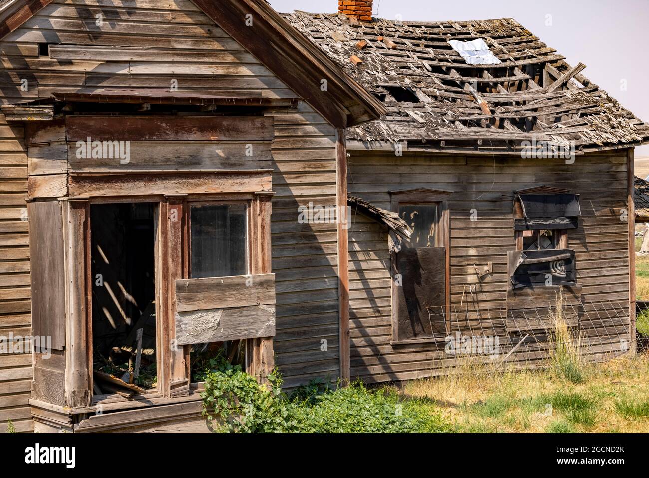 abandoned wooden house, Uniontown, Washington State, USA , Stock Photo