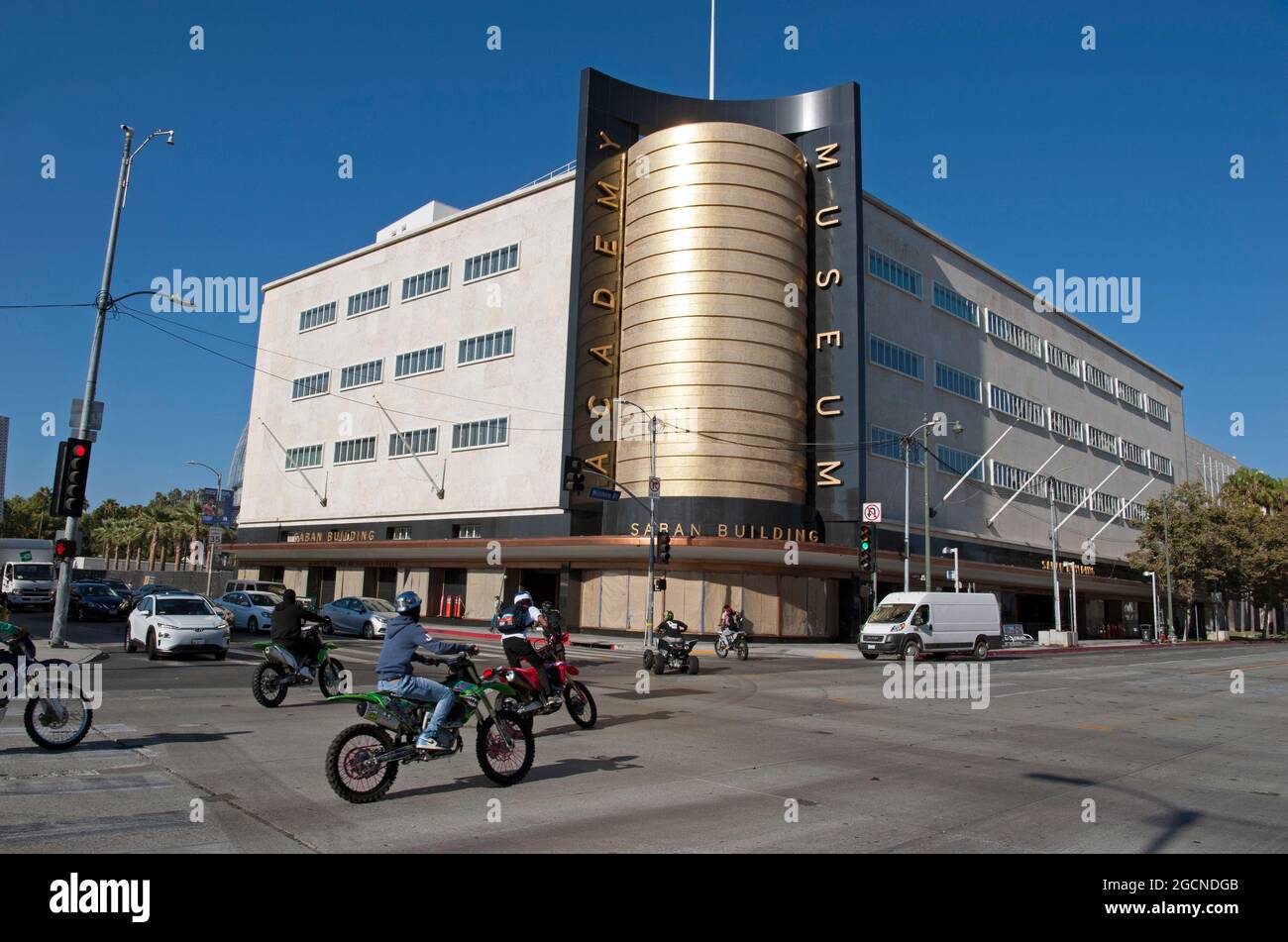 The Academy Museum of Motion Pictures, Saban Building, Wilshire Blvd., Los Angeles, CA. Stock Photo