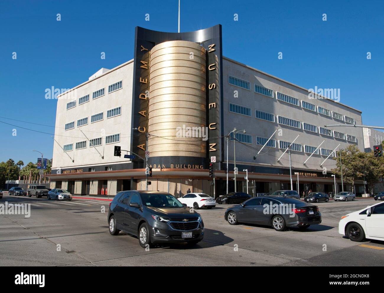 The Academy Museum of Motion Pictures, Saban Building on Wilshirel Blvd. in Los Angeles, CA. Stock Photo