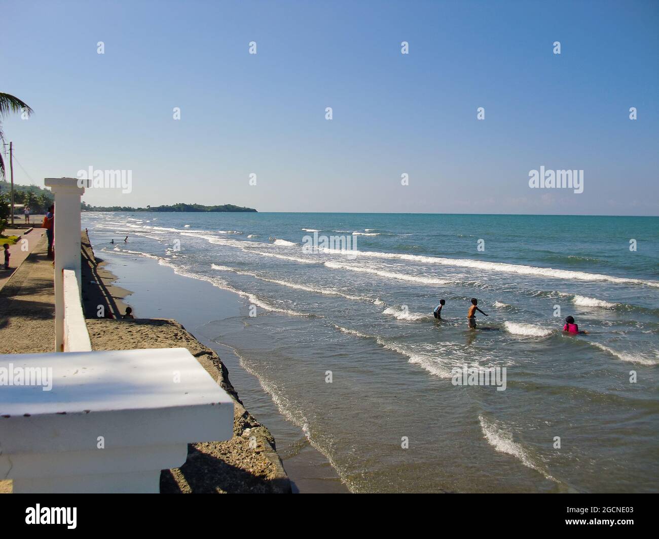 Panay View Majestic view over the pacific ocean from Roxas on the island Panay on ...
