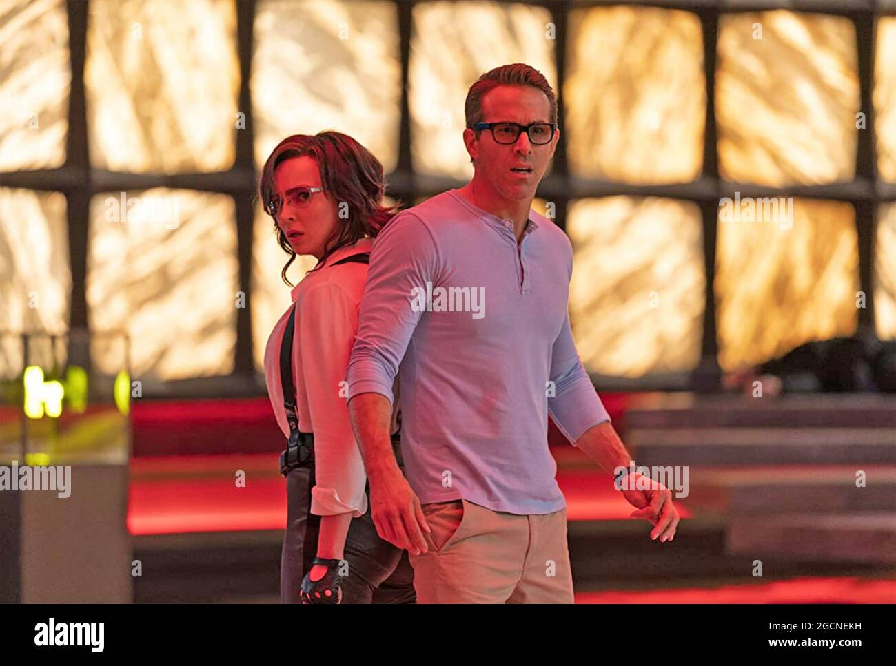 FREE GUY 2021 20th Century Studios film with Jodie Comer and Ryan Reynolds  Stock Photo - Alamy