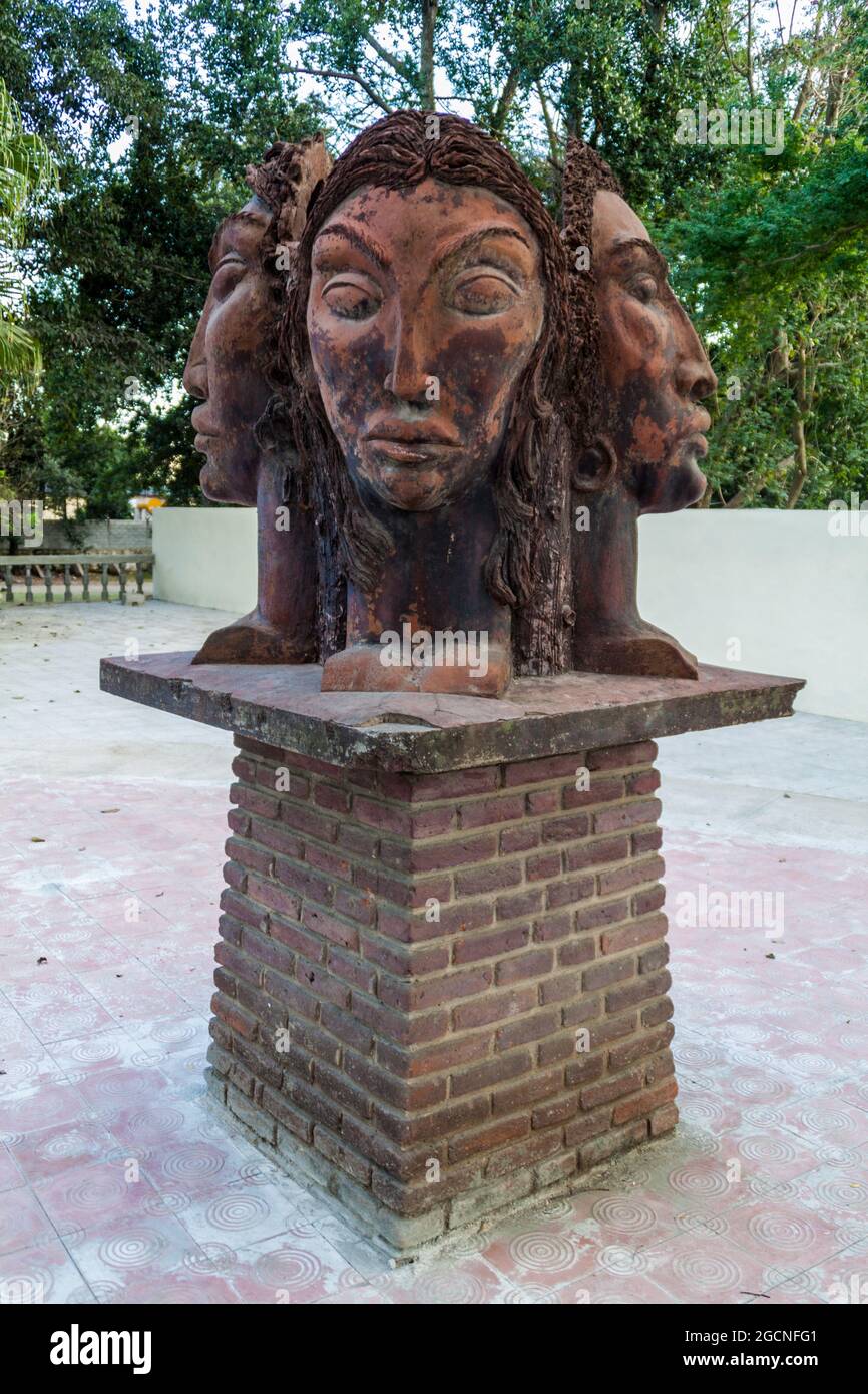Artistic monument in Las Tunas, Cuba Stock Photo