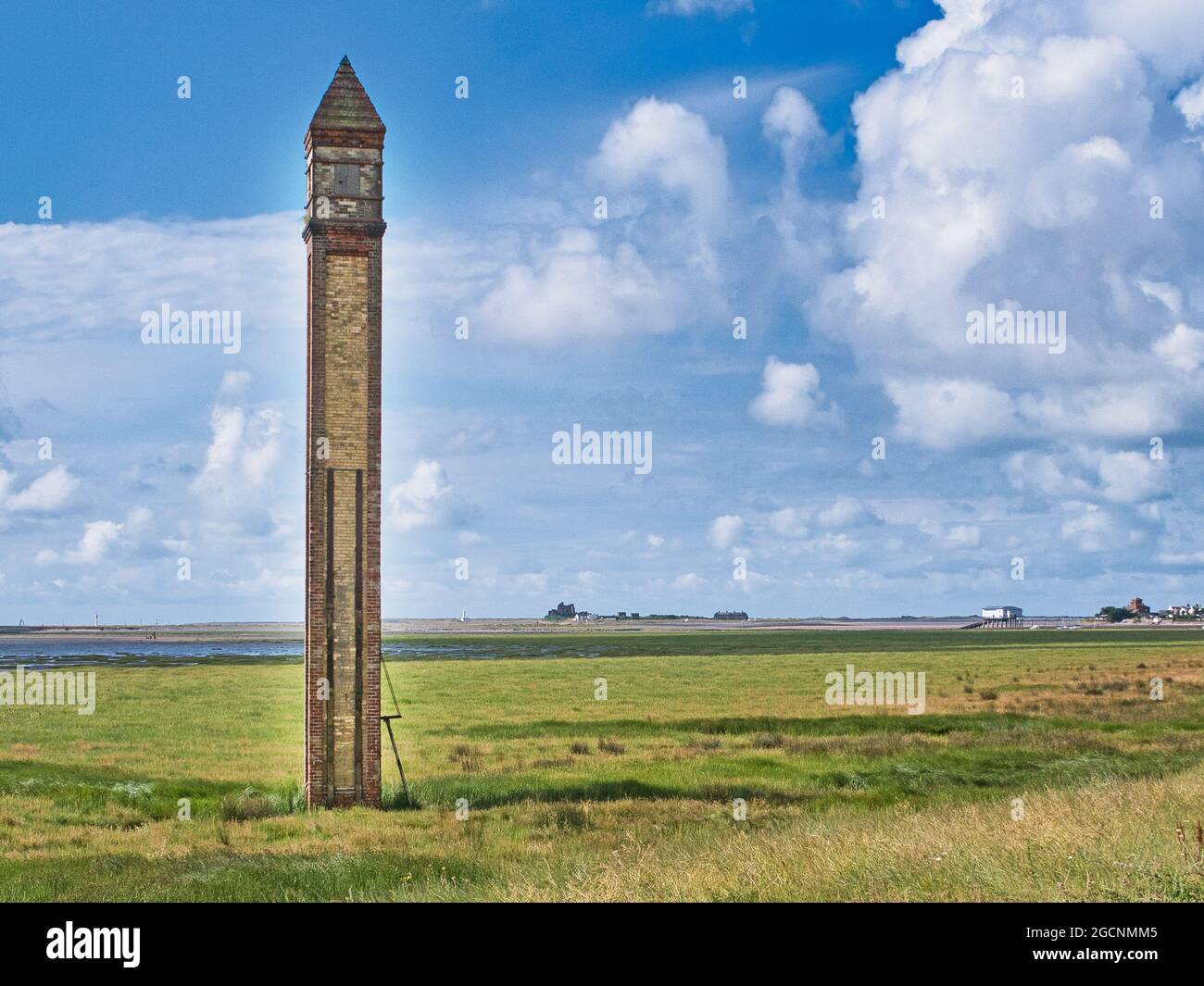 Rampside Lighthouse Cumbria Stock Photo