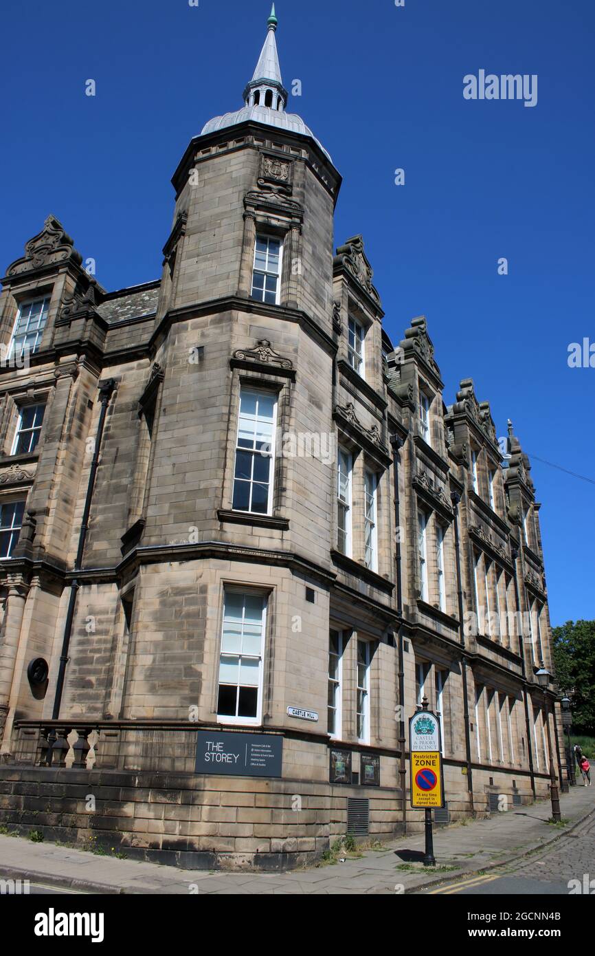 The Storey, formerly The Storey Institute, multi-purpose building on corner of Meeting House Lane and castle Hill in Lancaster, Lancashire, England Stock Photo