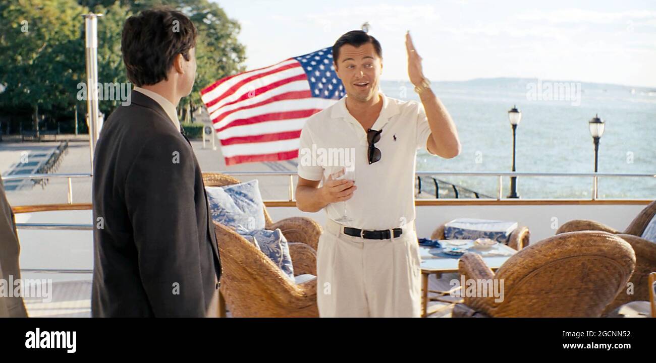 Oscar El Lobo De Wall Street Los Angeles, USA. Leonardo DiCaprio and Kyle Chandler in the ©Paramount  Pictures promo for the new movie: The Wolf of Wall Street (2013). Plot: A  New York stockbroker refuses to cooperate in