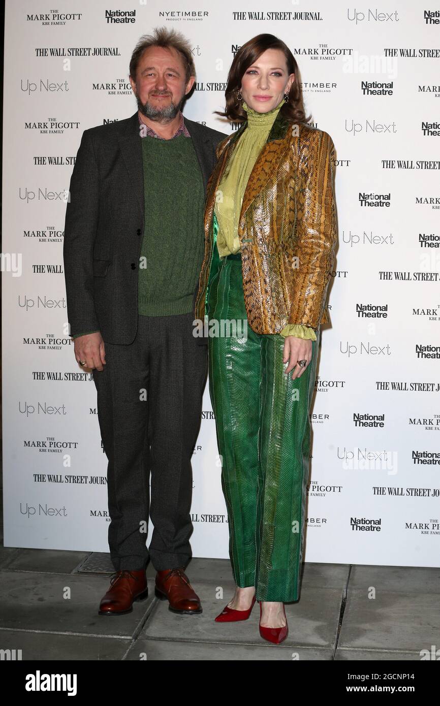 LONDON, UNITED KINGDOM - Mar 05, 2019: Andrew Upton and Cate Blanchett attends the 'Up Next Gala' at The National Theatre on March 05, 2019 in London, Stock Photo