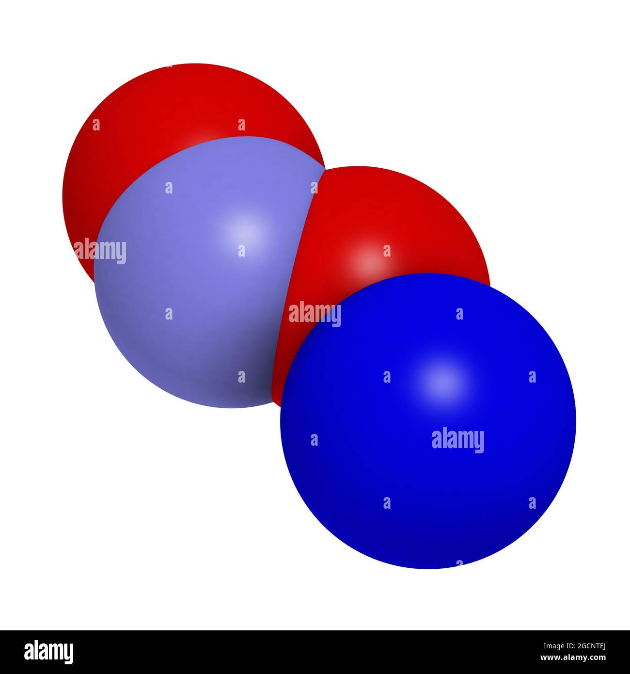 Sodium nitrite, chemical structure. Used as drug, food additive (E250