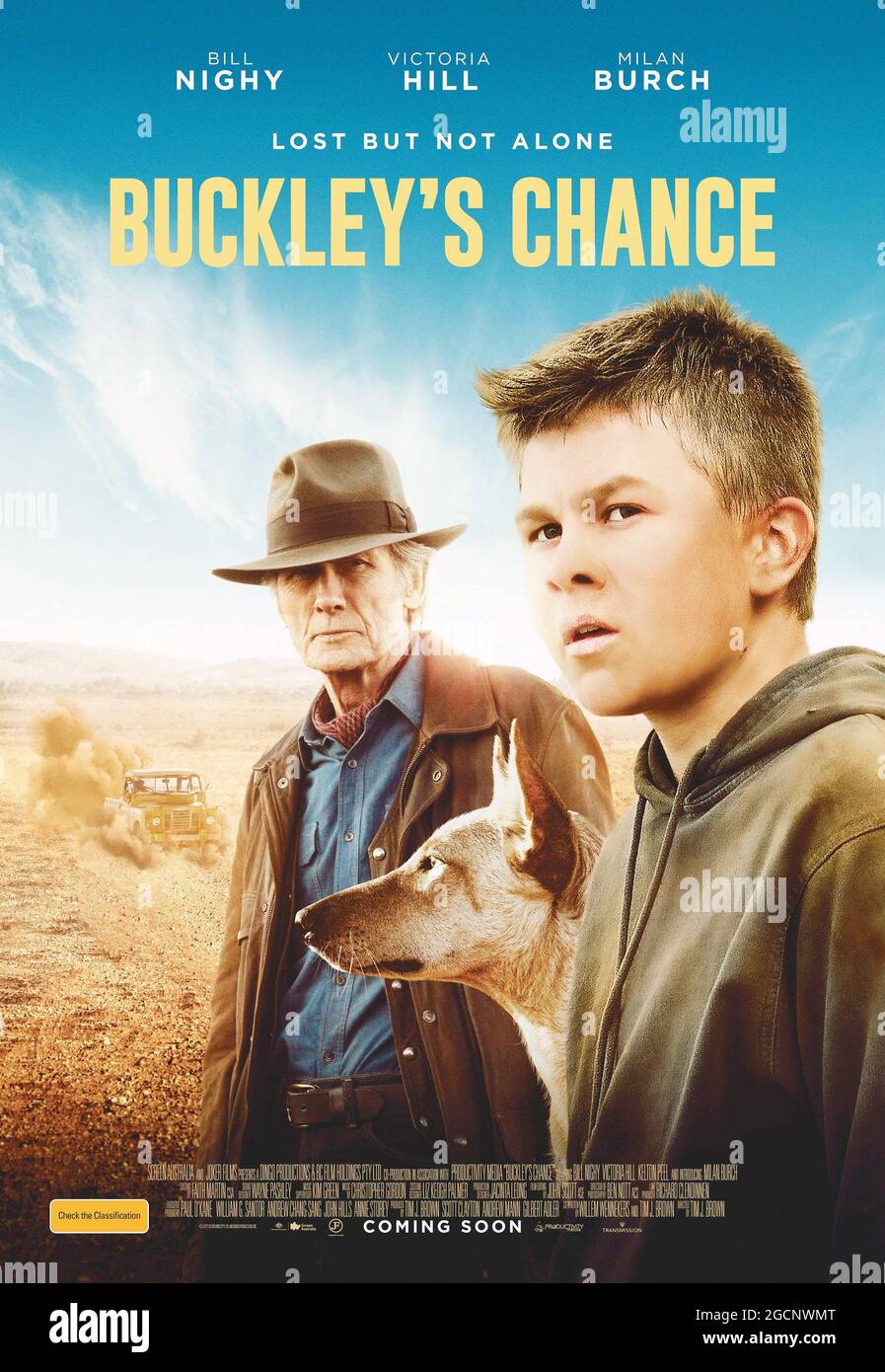 BUCKLEY'S CHANCE, Australian poster, from left Bill Nighy, Milan Burch