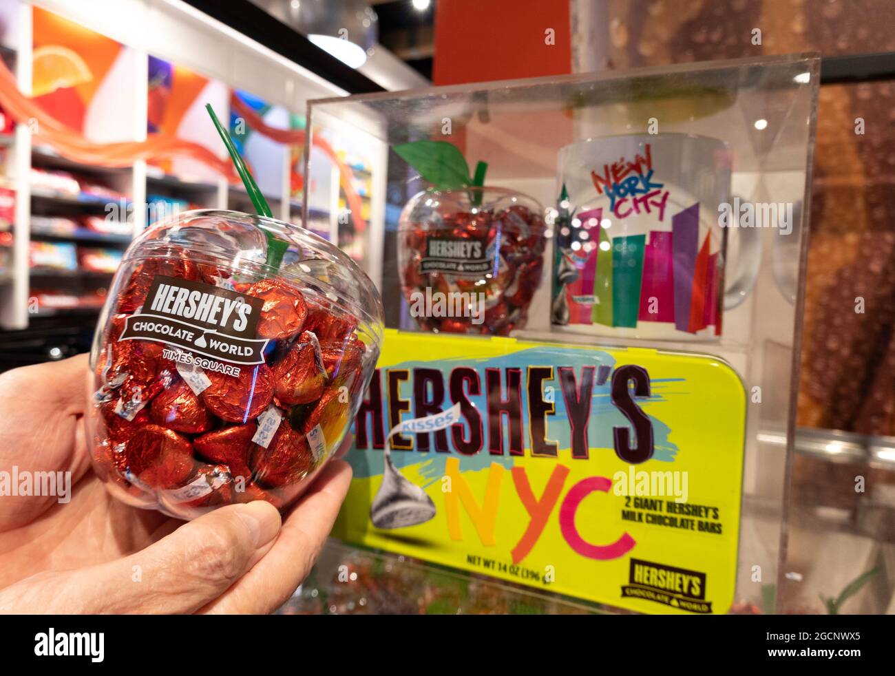 Hershey's Chocolate World Times Square, New York City, USA Stock Photo