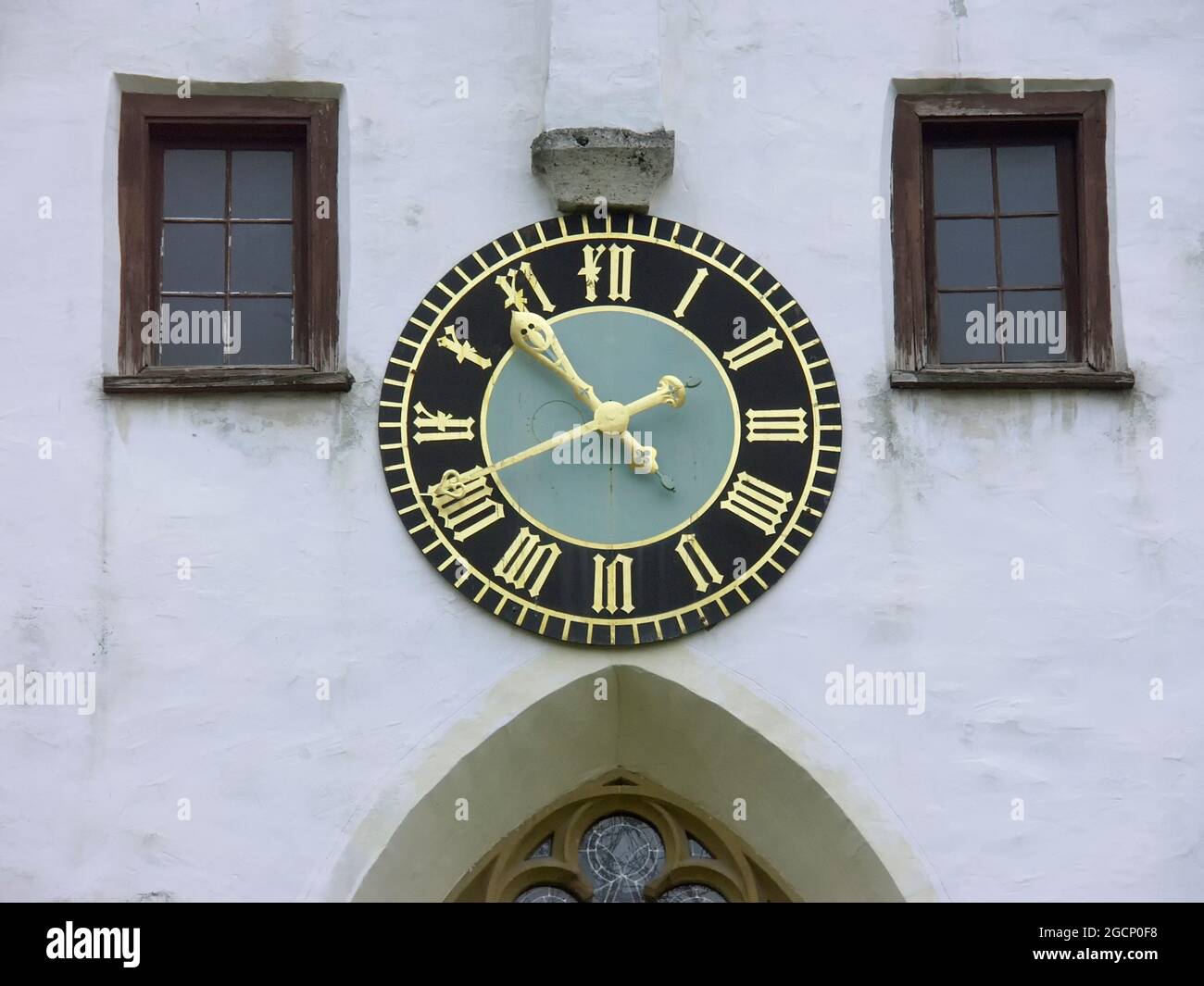 Blaubeuren Abbey (former benedictine abbey): clock at the monastery building, Alb-Donau District, Baden-Württemberg, Germany Stock Photo