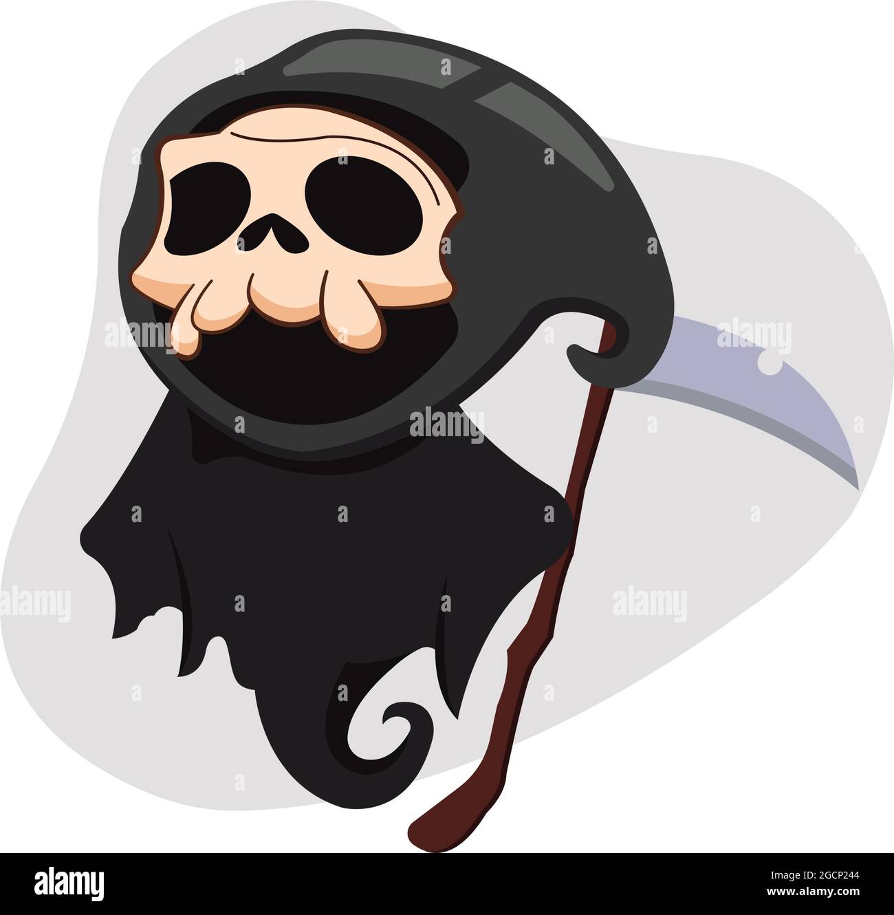 Kawaii cartoon of a skull ripper Halloween Stock Vector Image & Art - Alamy
