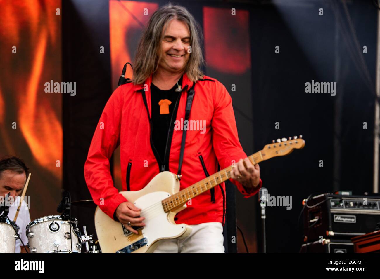 Edmonton Canada 08th Aug 21 Neil Osborne Of 54 40 Rock Band Performs Live On Stage During The Together Again Festival At Northlands Exhibition Grounds In Edmonton Together Again Yeg Festival Is A Series