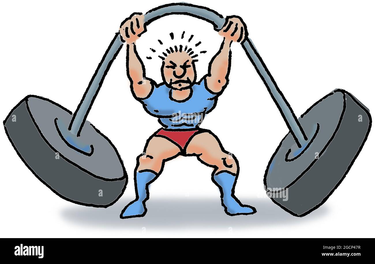 The Weight Lifter Stock Photo - Alamy