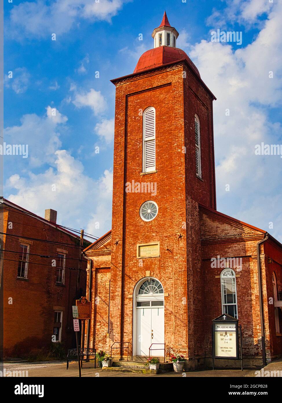 The German Evangelical Church in Waverly Ohio USA Stock Photo Alamy