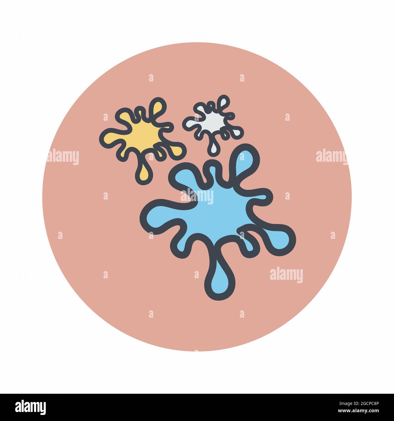 Icon Vector of Paint Ink - Color Mate Style - simple illustration ...