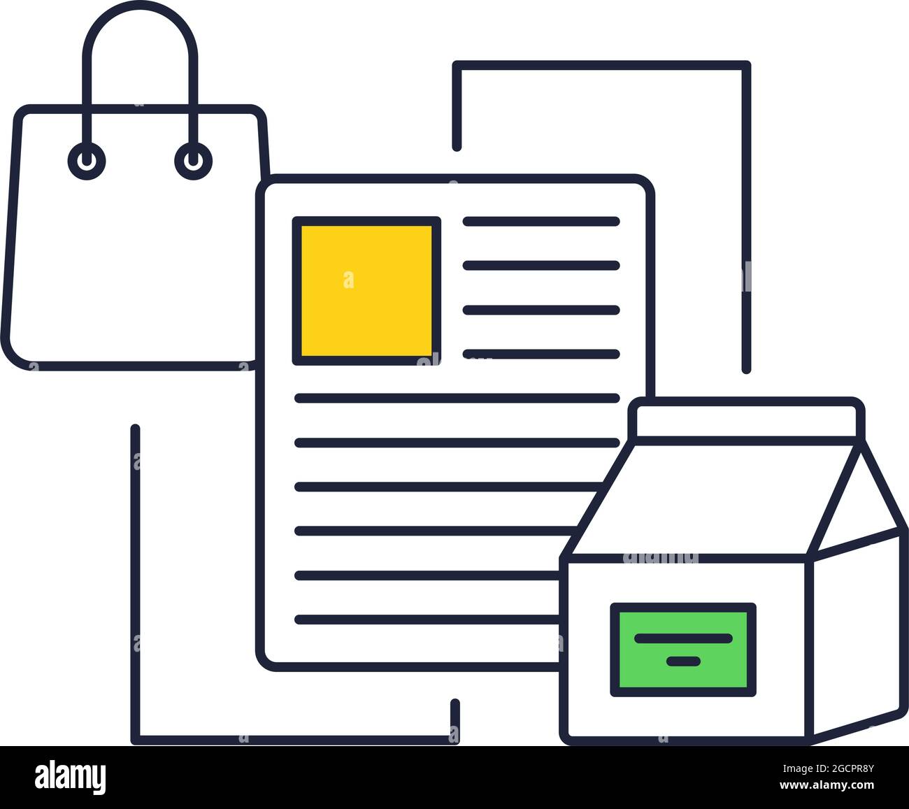 new-product-package-design-icon-branding-vector-stock-vector-image