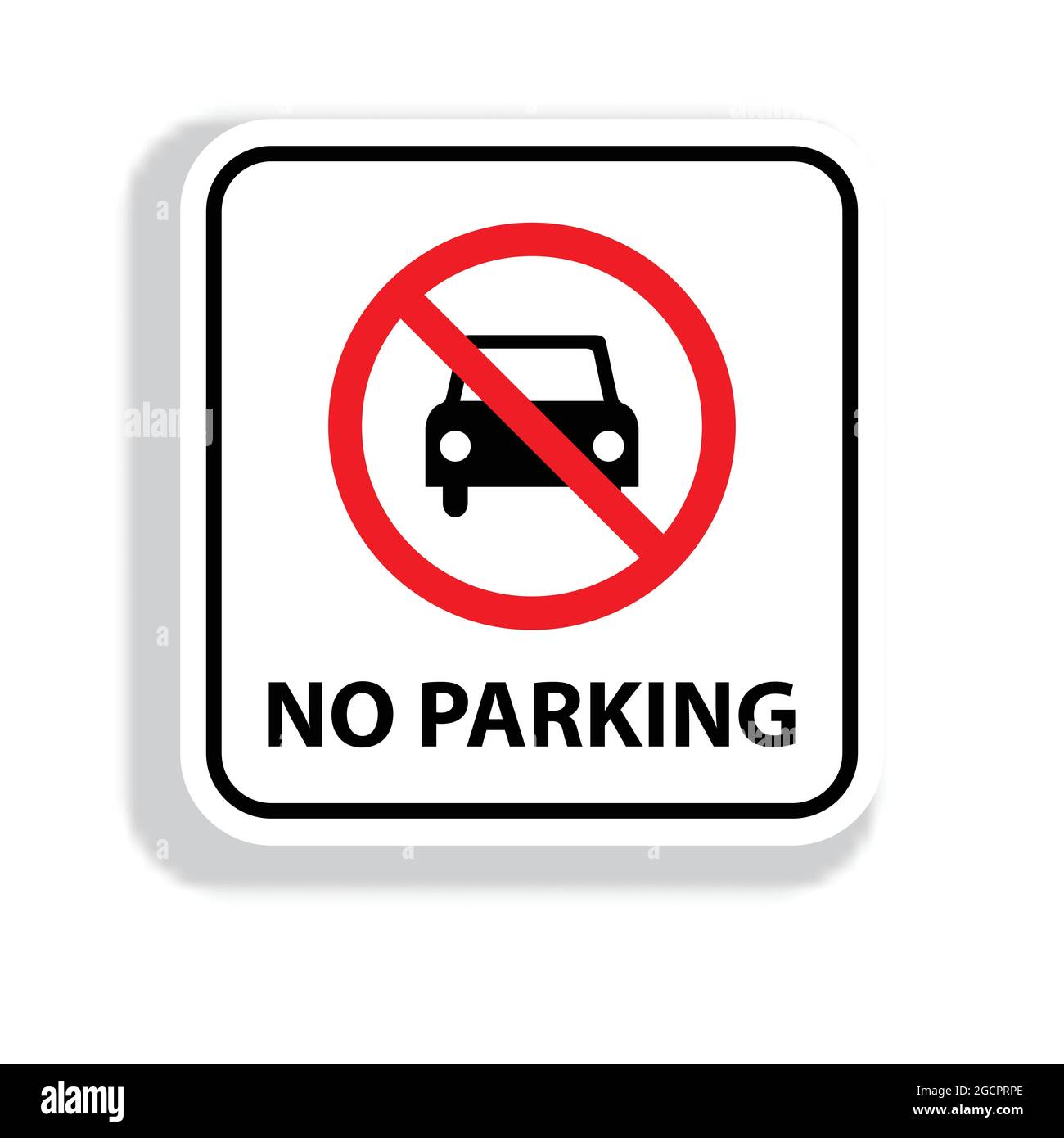 Vector Disabled Parking Sign Transport Design Isolated Vector