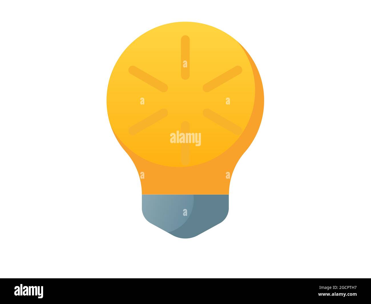 light bulb lamp idea power single isolated icon with smooth style ...