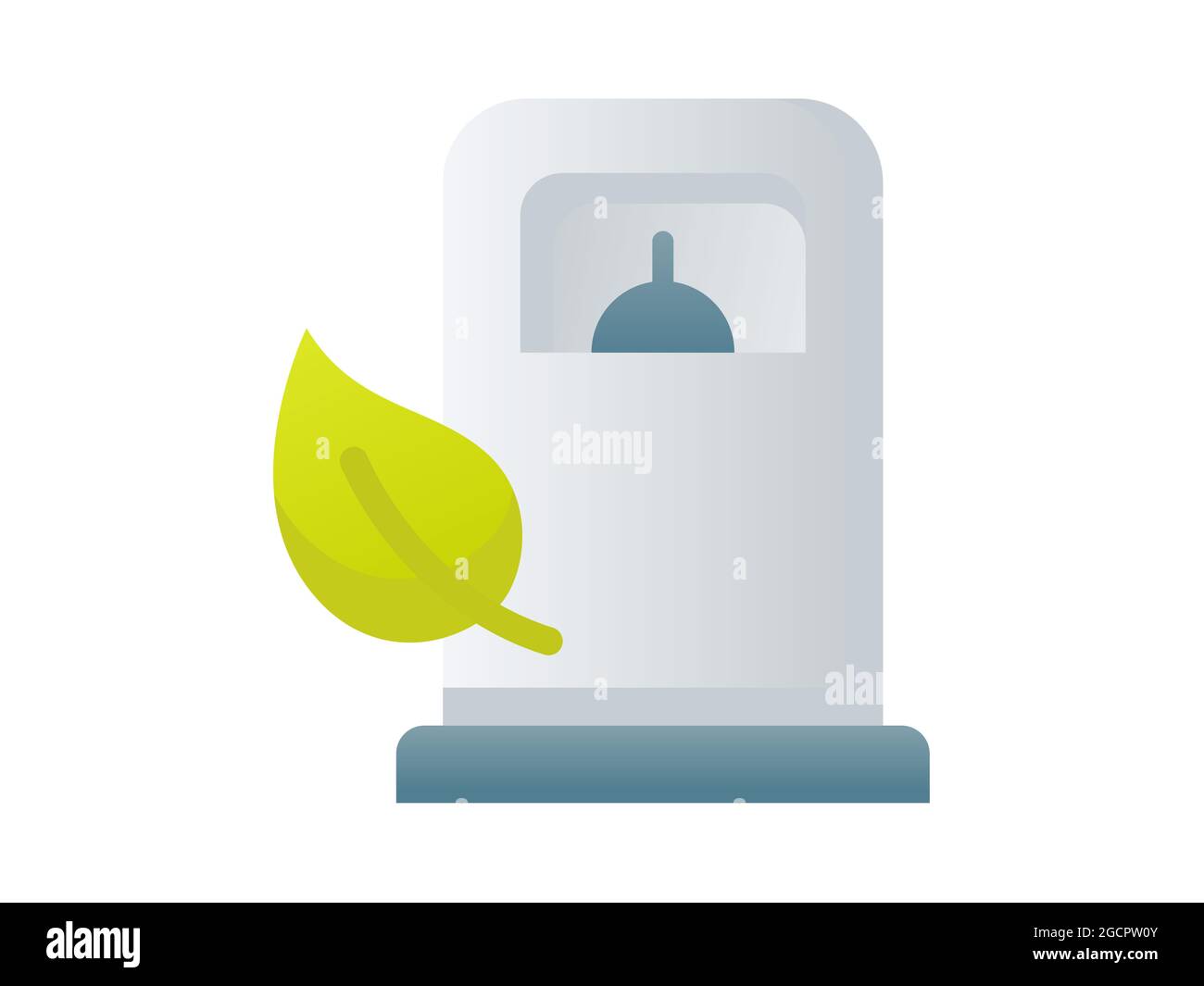 eco fuel gas station ecology bio energy single isolated icon with ...