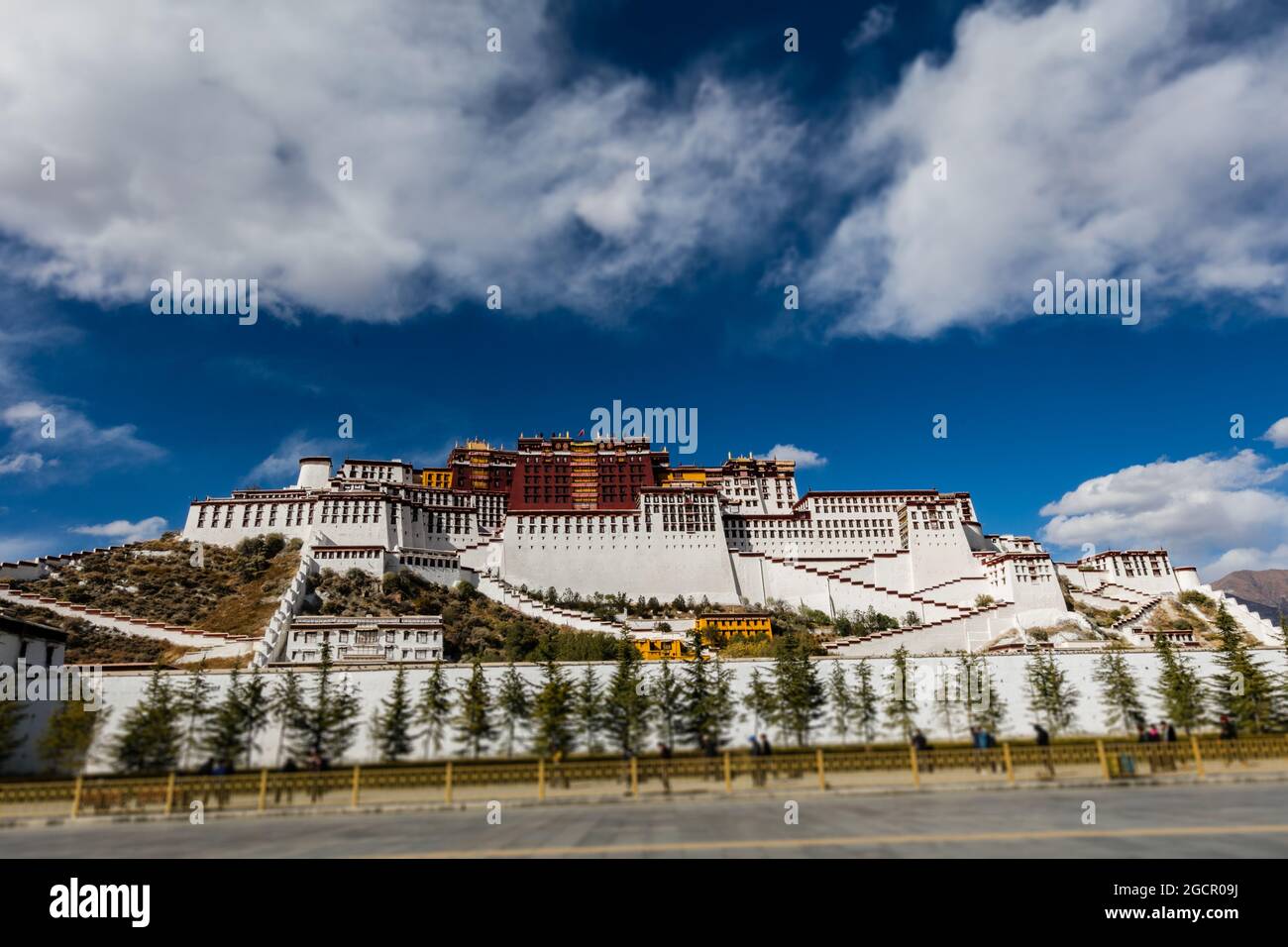 Lhasa, capitol city of Tibet. The Potala Palace in Lhasa, Tibet, China ...