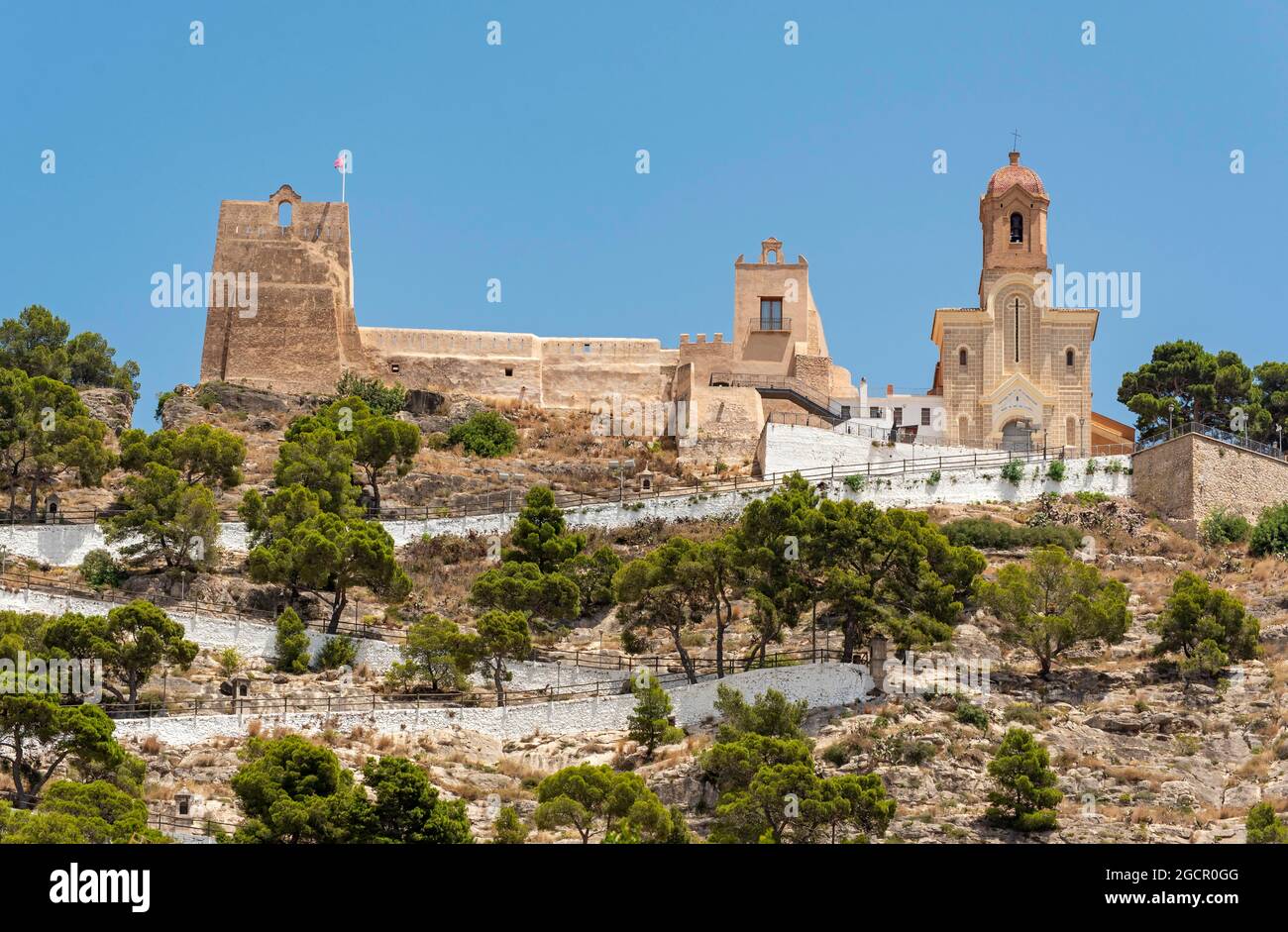 Castle of Cullera, Spain Stock Photo