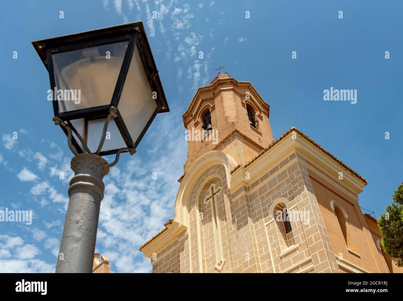 Sanctuary of the Virgen del Castillo, Castle of Cullera, Spain Stock Photo