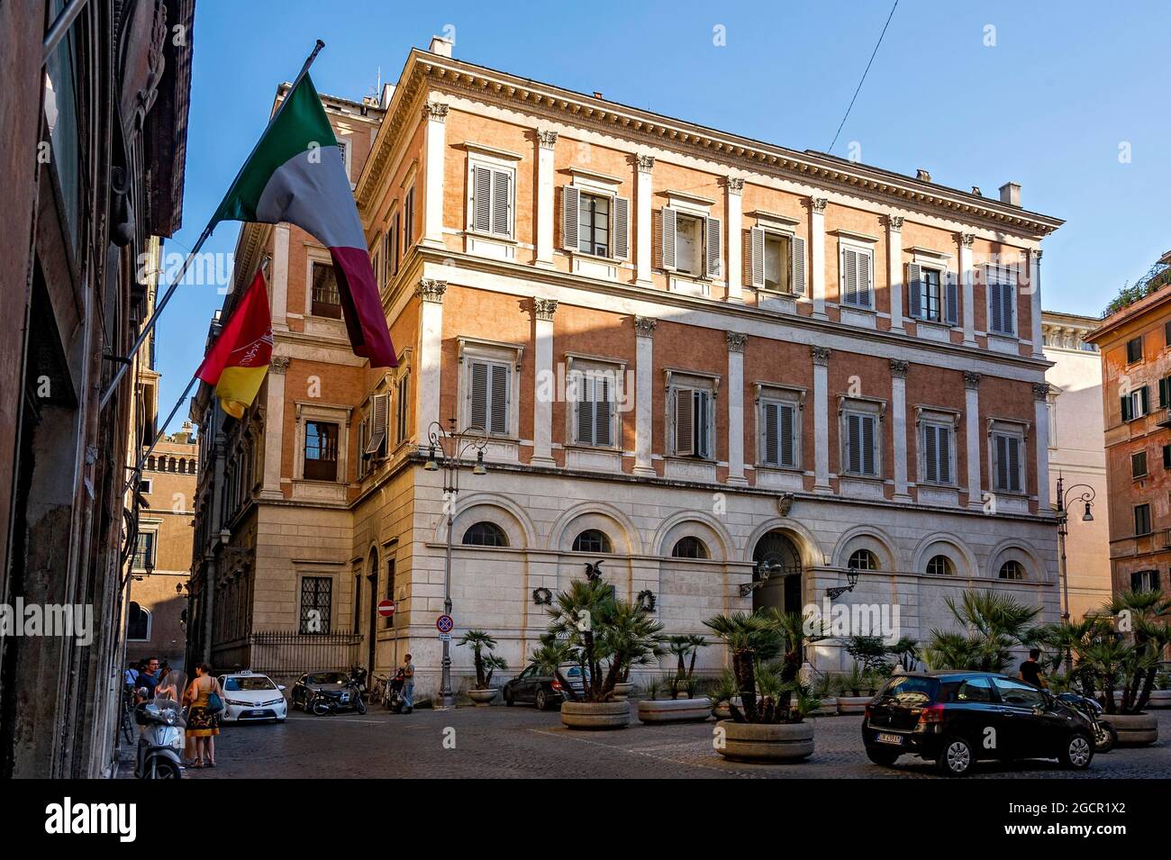 Palazzo Grazioli, palace of former Prime Minister Silvio Berlusconi, Rome, Lazio, Italy Stock Photo