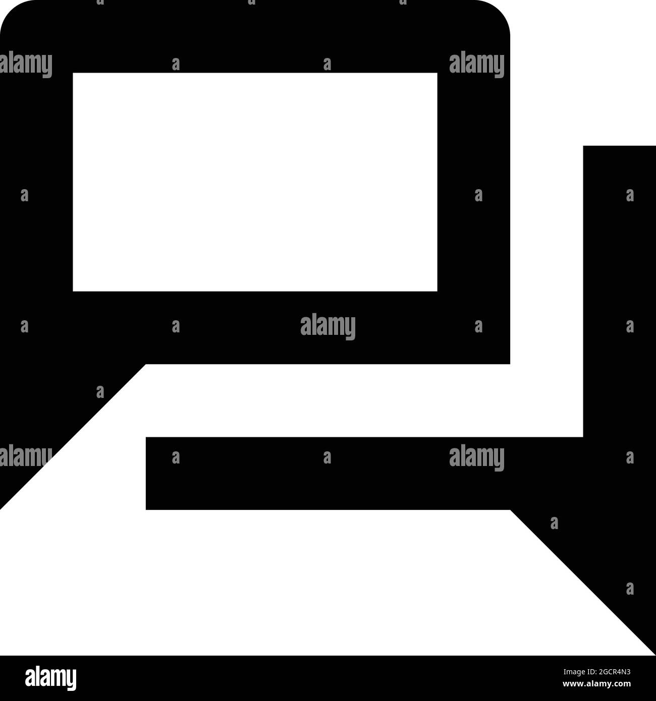 Chat icon Black and White Stock Photos & Images - Alamy