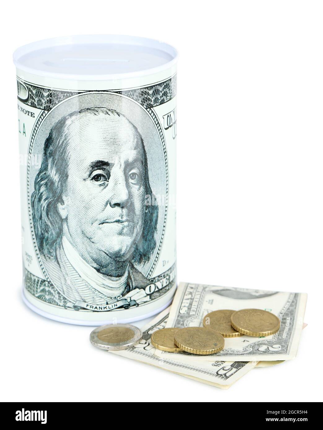 Moneybox isolated on white Stock Photo Alamy