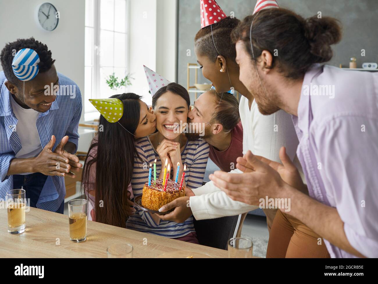 Happy birthday kiss hi-res stock photography and images - Alamy