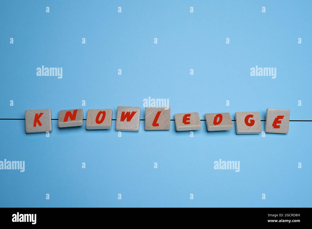 the thread that connects the different factors that form knowledge Stock Photo