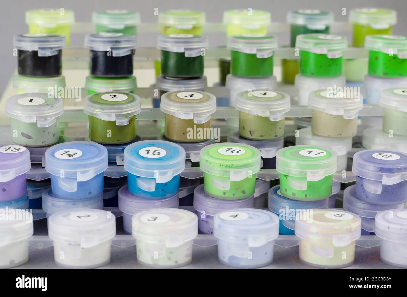 Artist, creativity, teaching drawing concept. Composition with Numbered