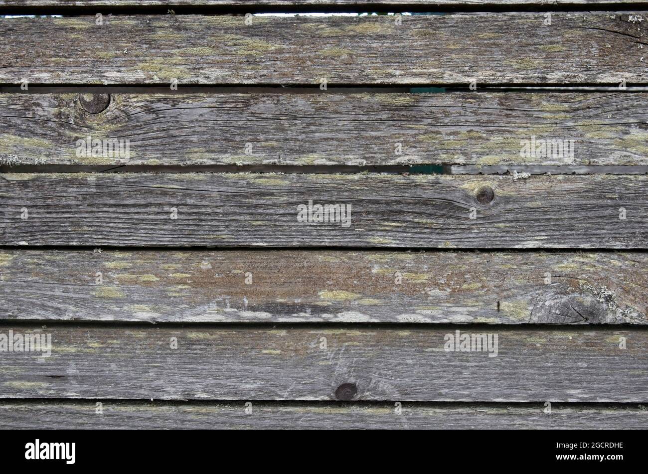 Old grey wooden planks horizontal background Stock Photo
