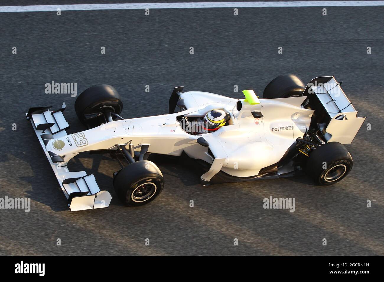 Pedro De La Rosa (ESP) HRT F1 Team. Formula One Testing, Jerez, Spain. 6-10  February 2012 Stock Photo - Alamy