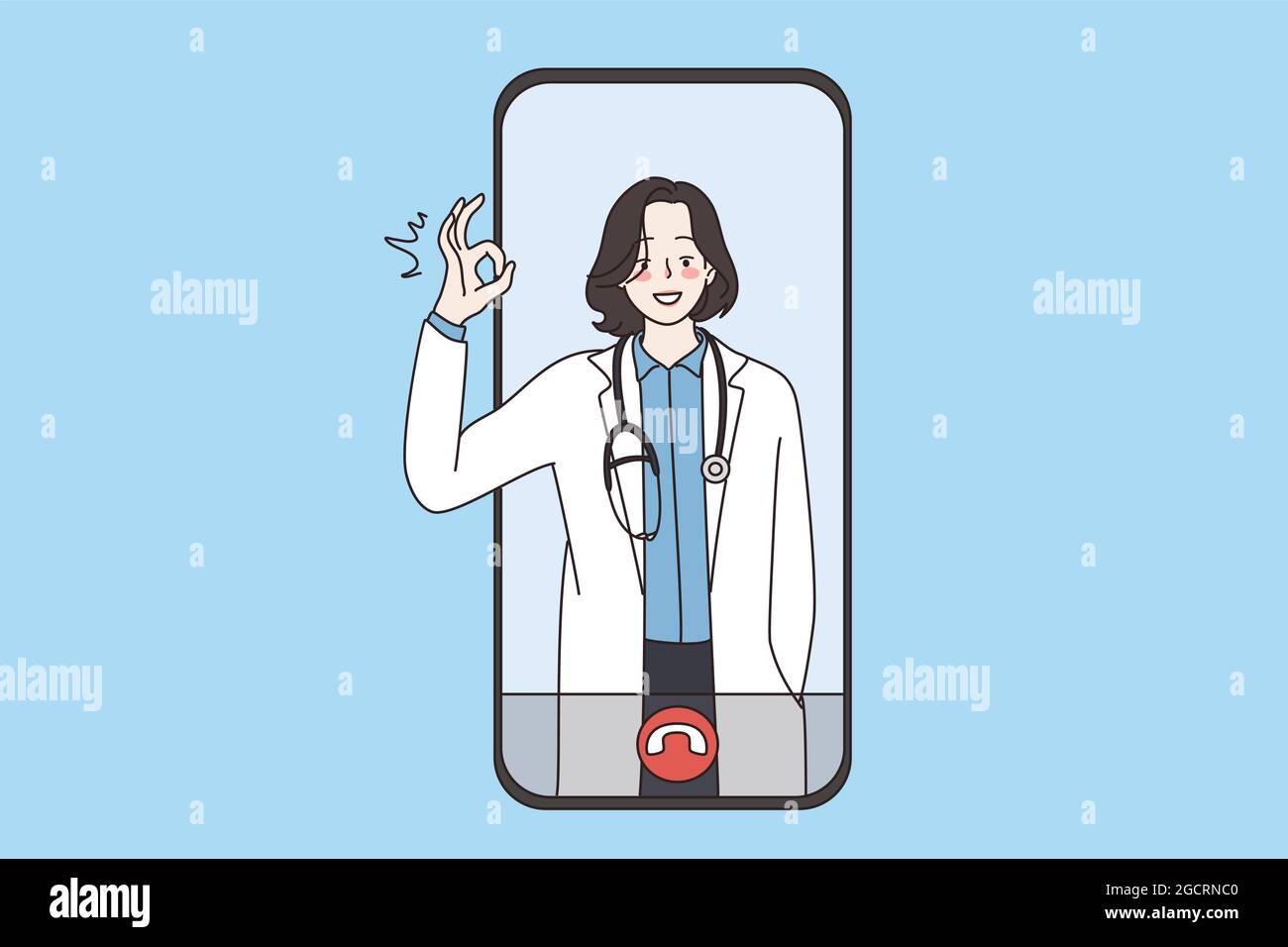 Telehealth Stock Vector Images Alamy