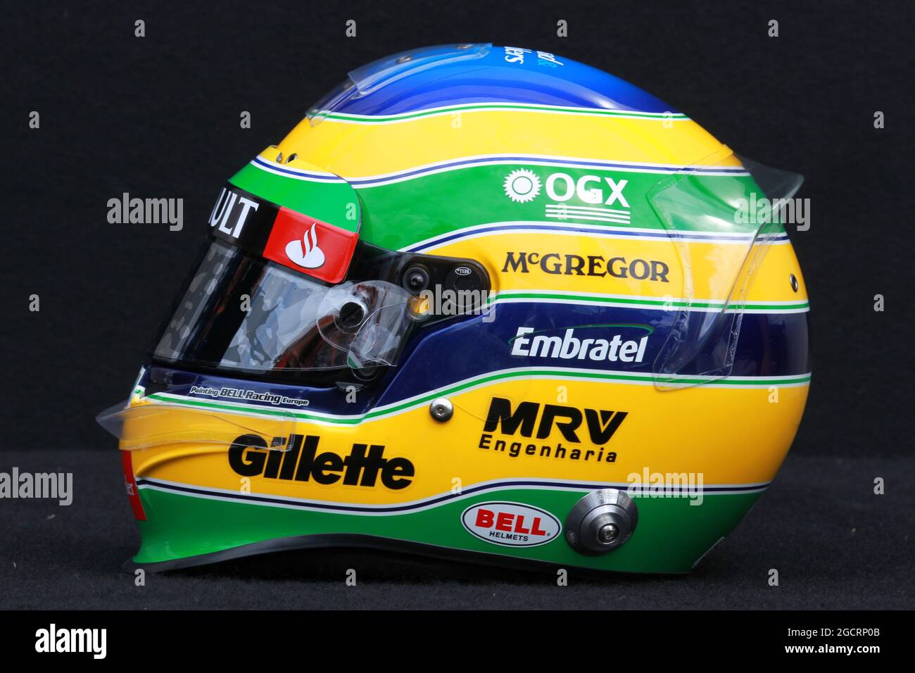 The helmet of Bruno Senna (BRA) Williams F1 Team. Australian Grand Prix,  Thursday 15th March 2012. Albert Park, Melbourne, Australia Stock Photo -  Alamy