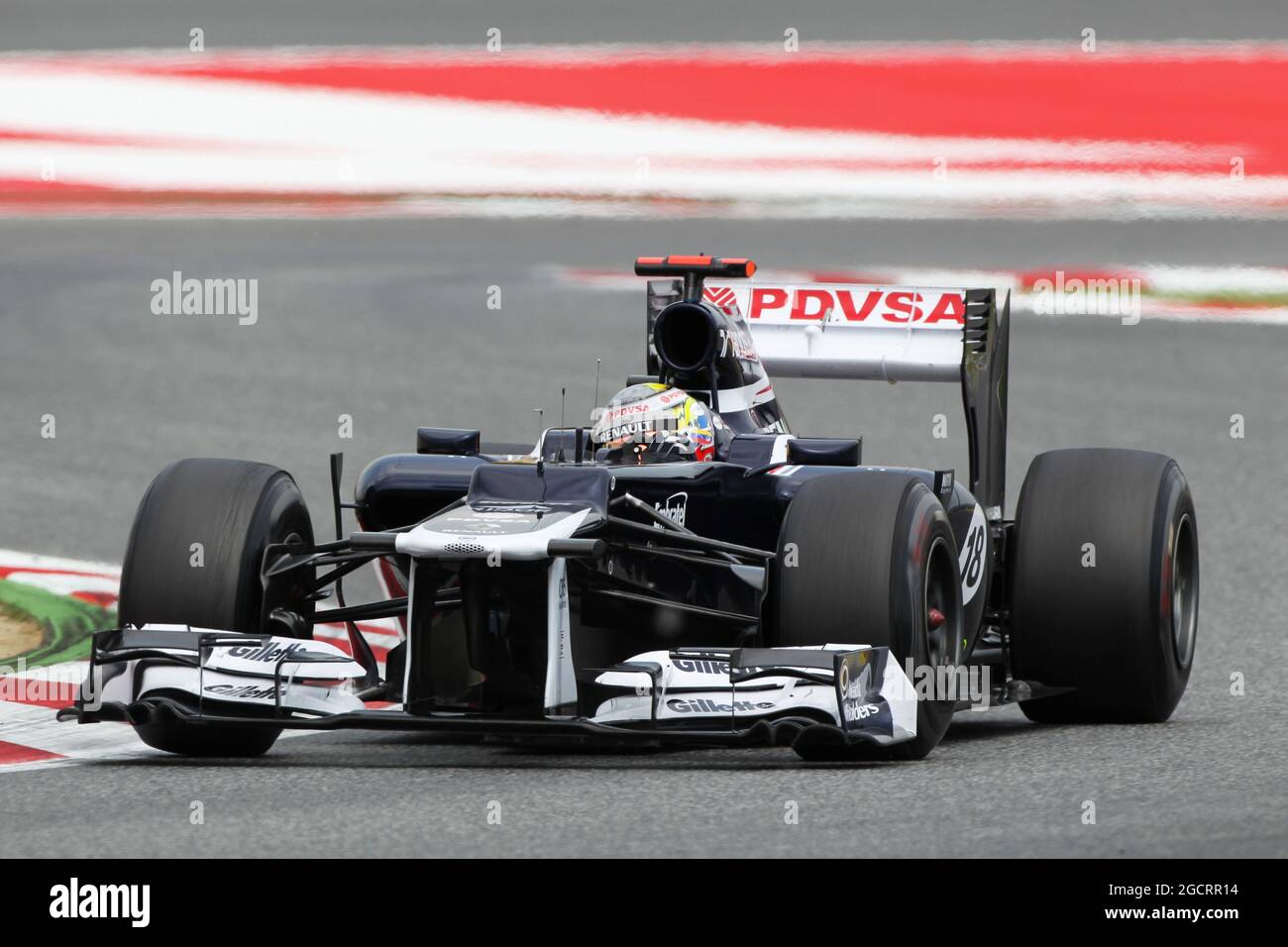 Race winner Pastor Maldonado (VEN) Williams FW34. Spanish Grand Prix, Sunday 13th May 2012. Barcelona, Spain. Stock Photo