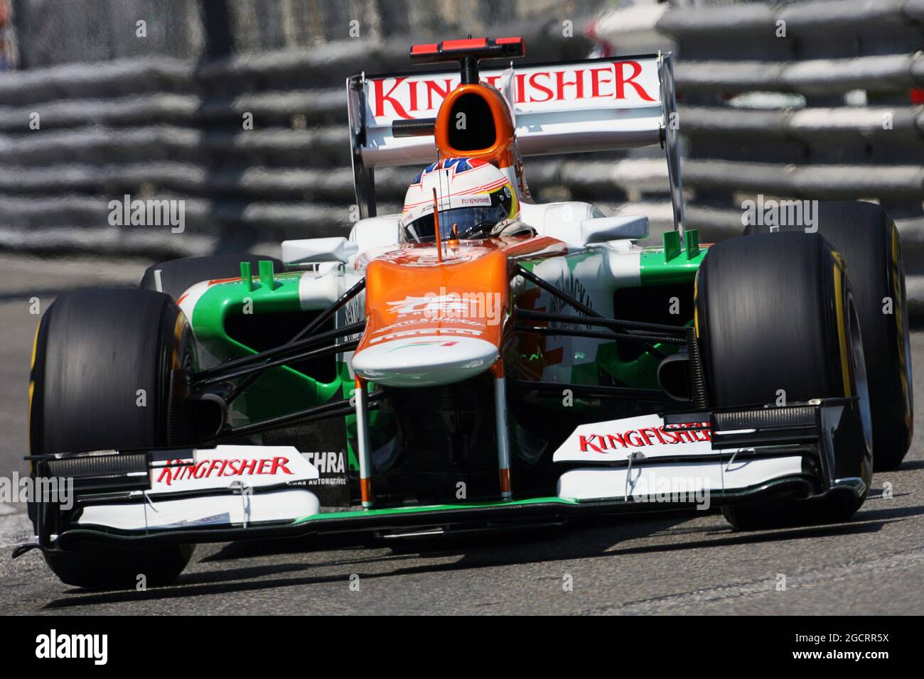 Paul di Resta (GBR) Sahara Force India VJM05. 26.05.2012. Formula 1 World Championship, Rd 6, Monaco Grand Prix, Monte Carlo, Monaco, Qualifying Day - www.xpbimages.com, EMail: requests@xpbimages.com - copy of publication required for printed pictures. Every used picture is fee-liable. Â© Copyright: Charniaux / XPB Images Stock Photo