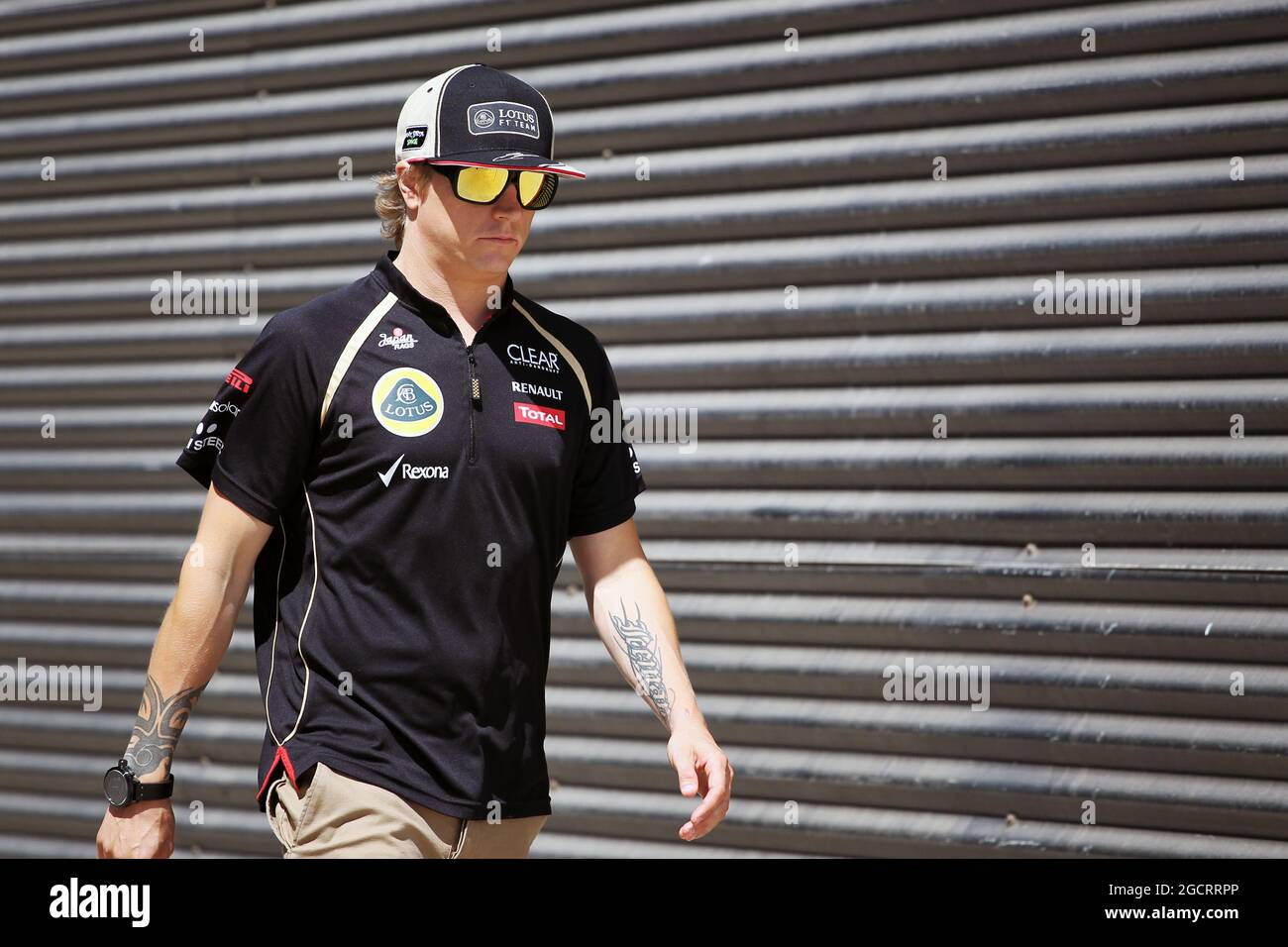 Kimi Raikkonen (FIN) Lotus F1 Team. European Grand Prix, Sunday 24th June 2012. Valencia, Spain. Stock Photo