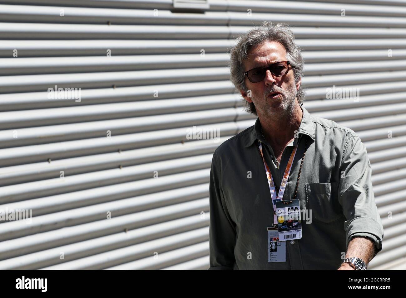 Eric Clapton (GBR) Rock Legend. European Grand Prix, Sunday 24th June 2012. Valencia, Spain. Stock Photo