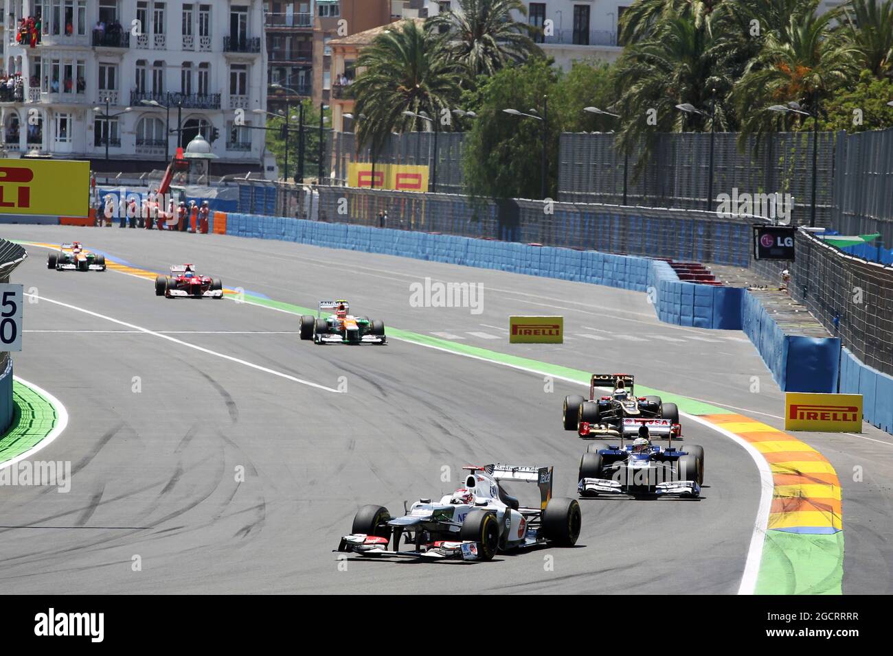 Kamui Kobayashi (JPN) Sauber C31. European Grand Prix, Sunday 24th June 2012. Valencia, Spain. Stock Photo