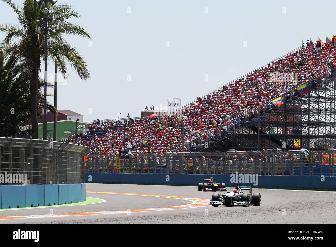 Michael Schumacher (GER) Mercedes AMG F1 W03. European Grand Prix, Sunday 24th June 2012. Valencia, Spain. Stock Photo