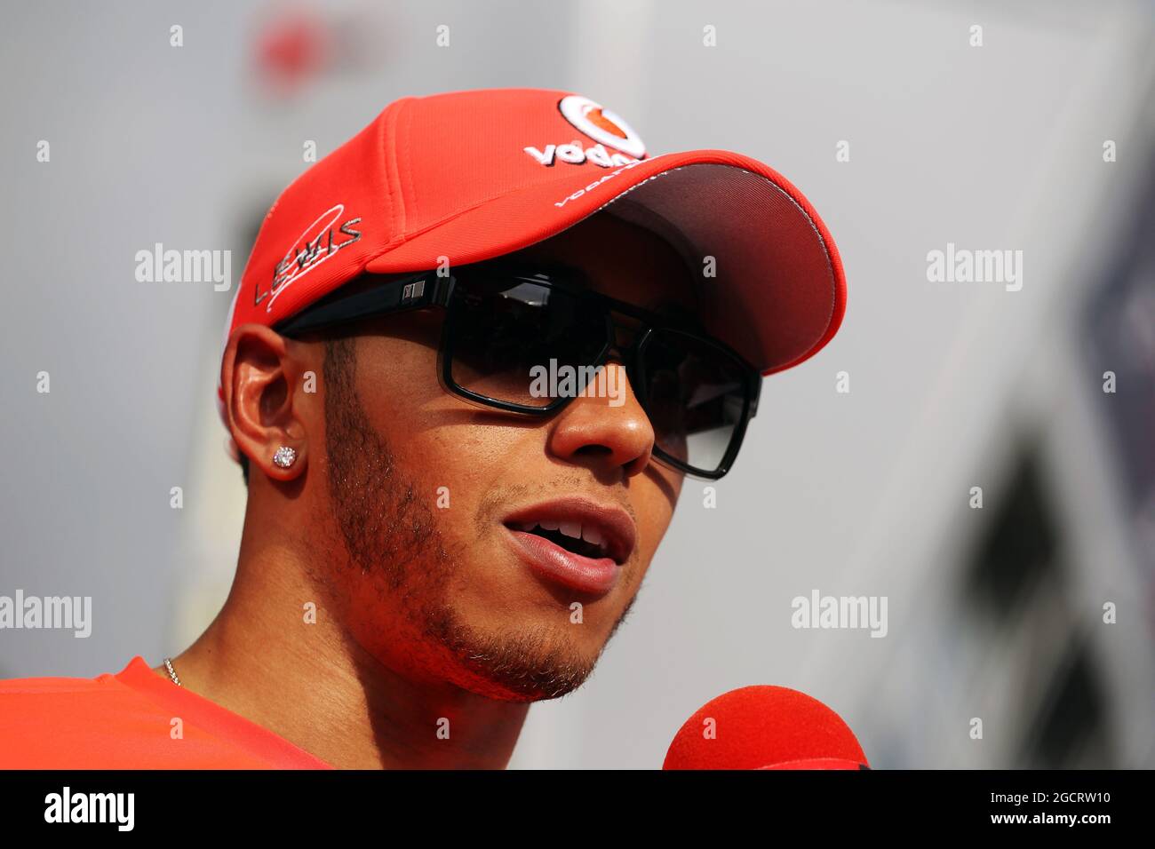 Race winner Lewis Hamilton (GBR) McLaren. Hungarian Grand Prix, Sunday 29th July 2012. Budapest, Hungary. Stock Photo