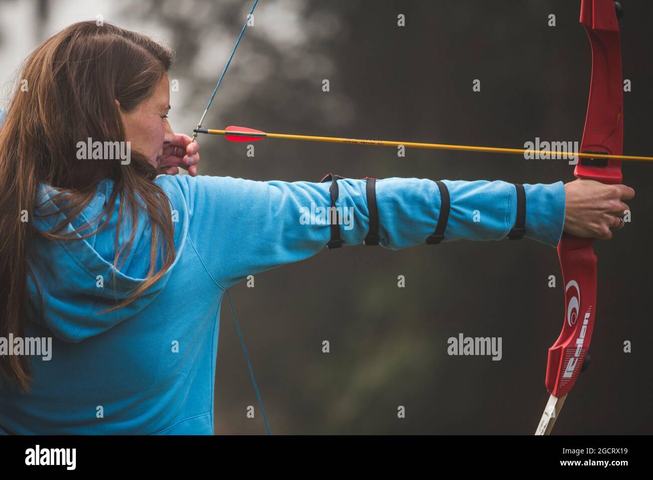 People take part in morning archery lessons in Ashton Court Estate