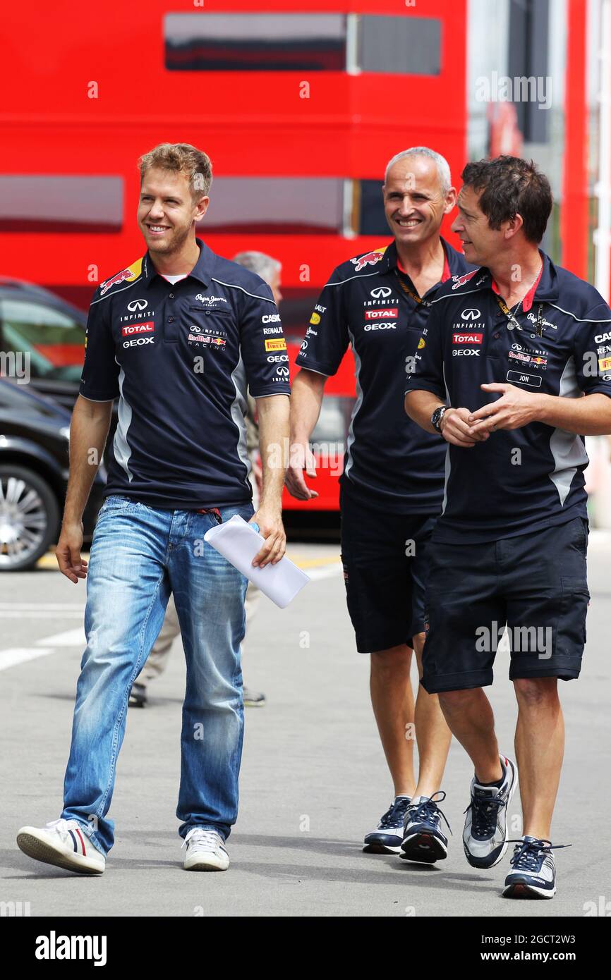Sebastian Vettel (GER) Red Bull Racing. Spanish Grand Prix, Thursday 9th  May 2013. Barcelona, Spain Stock Photo - Alamy
