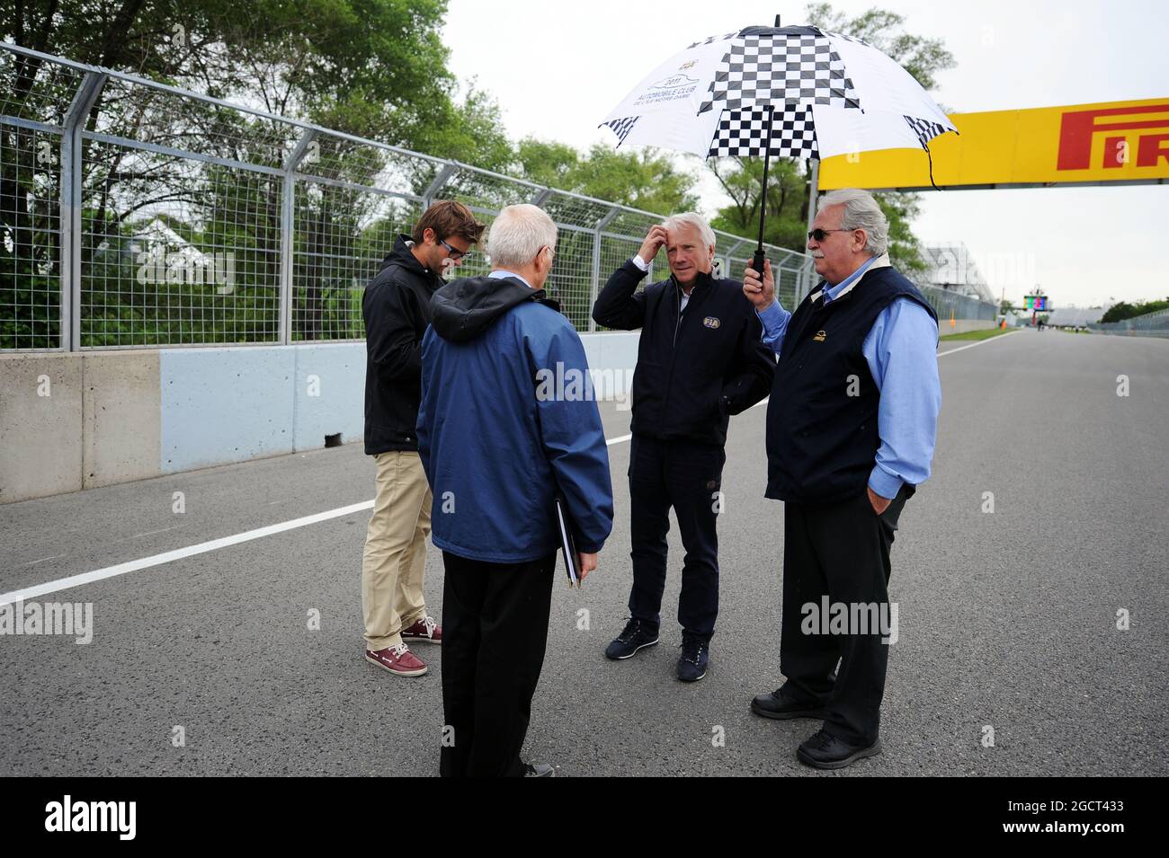Charlie Whiting (GBR) FIA Delegate walks the circuit. Canadian Grand Prix, Thursday 6th June 2013. Montreal, Canada. Stock Photo