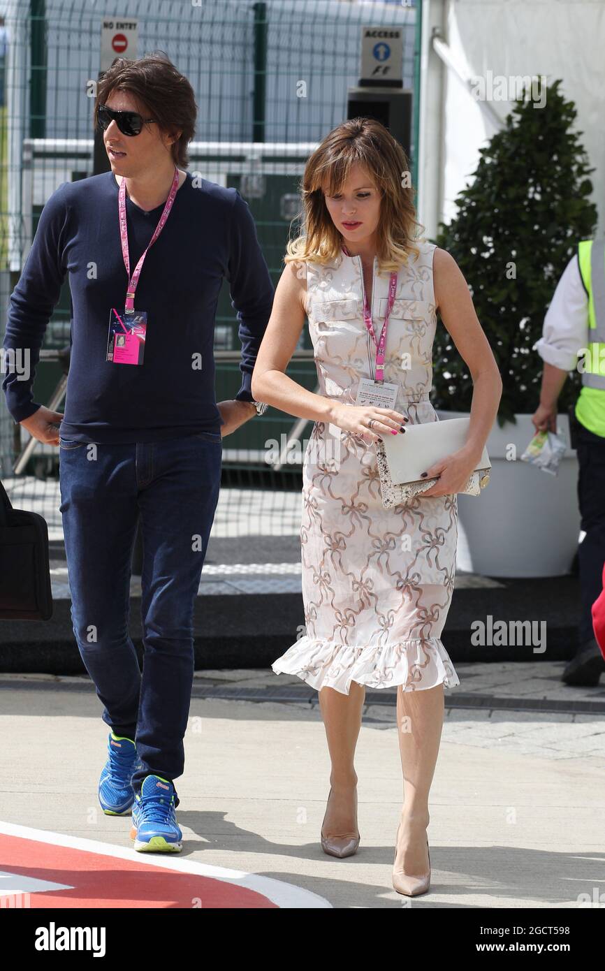 Amanda Holden (GBR) with her husband Chris Hughes (GBR). British Grand