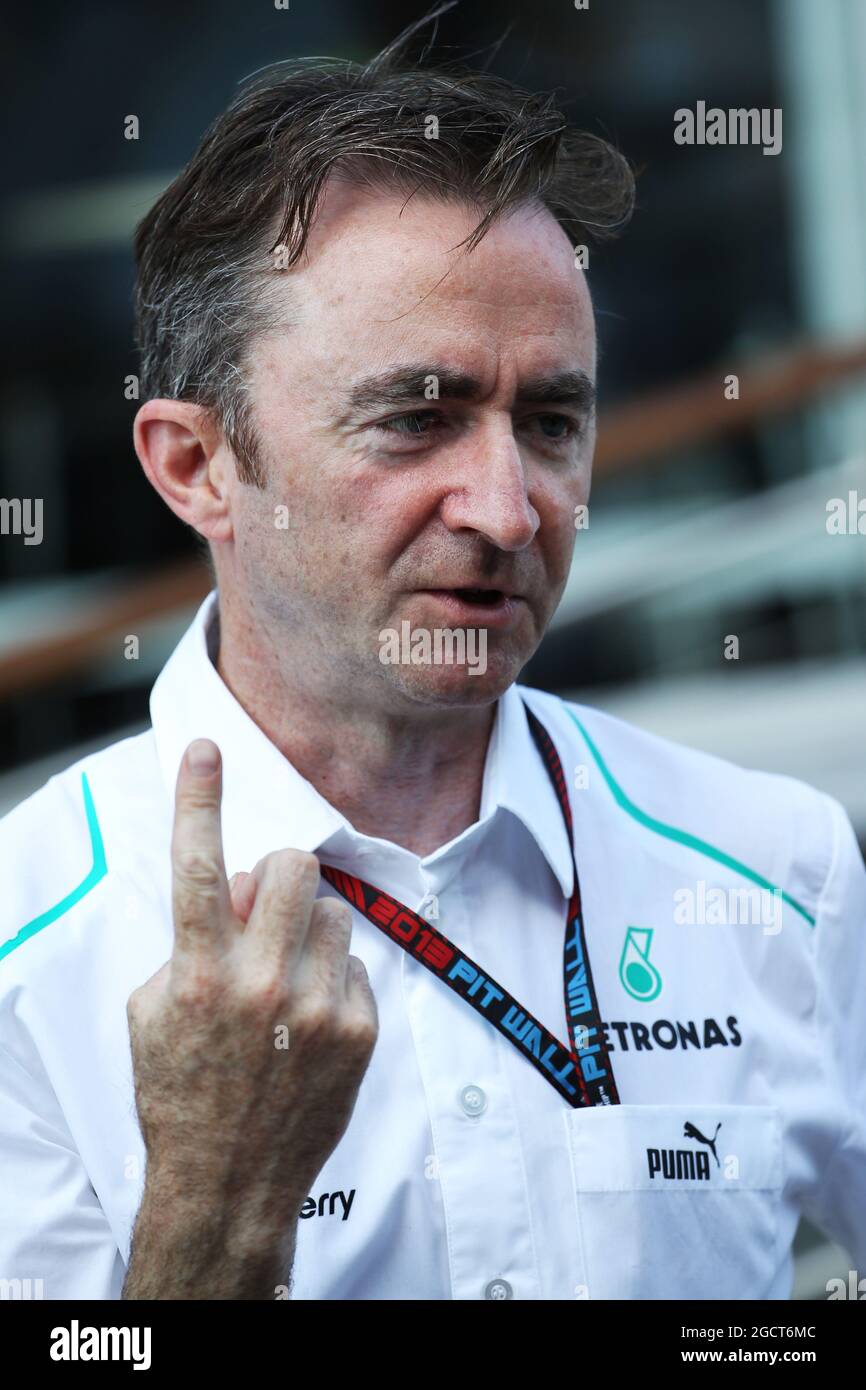 Paddy Lowe (GBR) Mercedes AMG F1 Executive Director (Technical). Hungarian Grand Prix, Friday 26th July 2013. Budapest, Hungary. Stock Photo